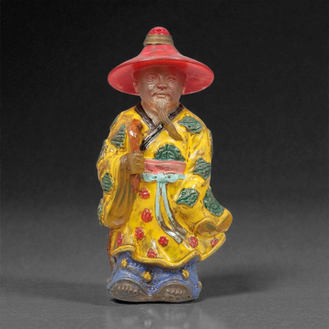 A Chinese Glass Figural Snuff Bottle, 20th Century, 60YC
