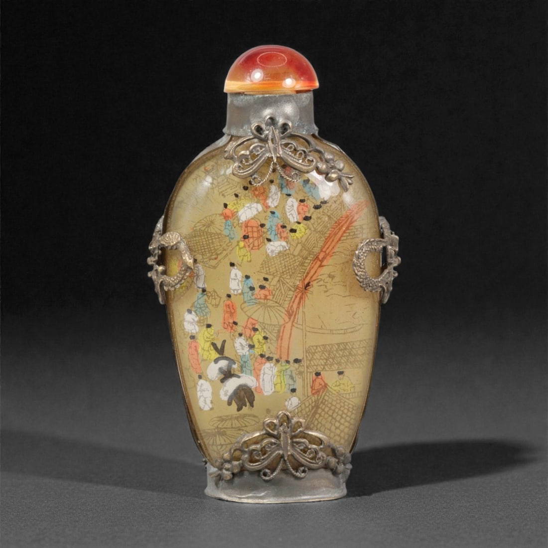 A Chinese Inside-Painted Glass Snuff Bottle, 20th Century, 10YC