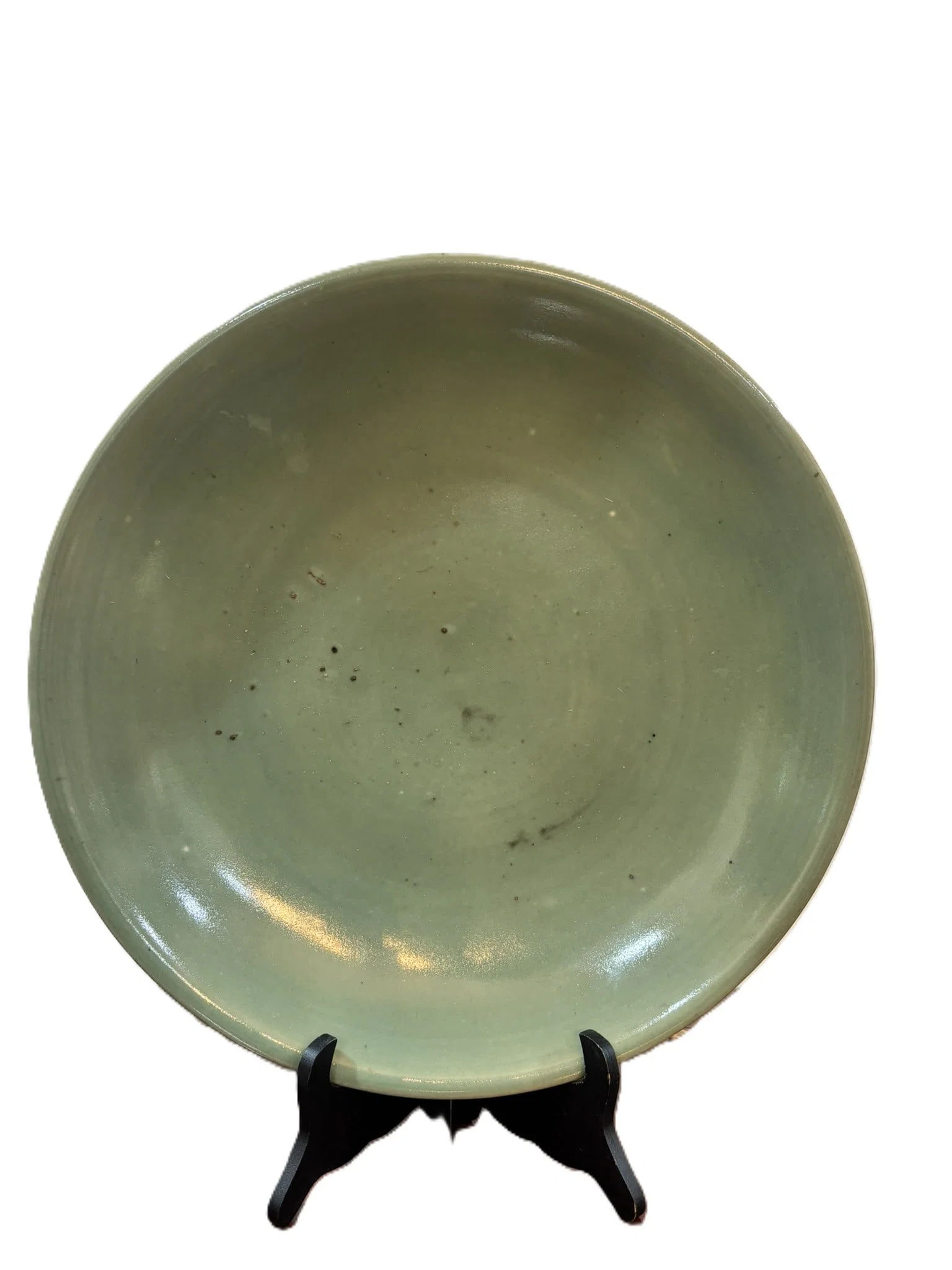 A Chinese Large Celadon-Glazed Dish