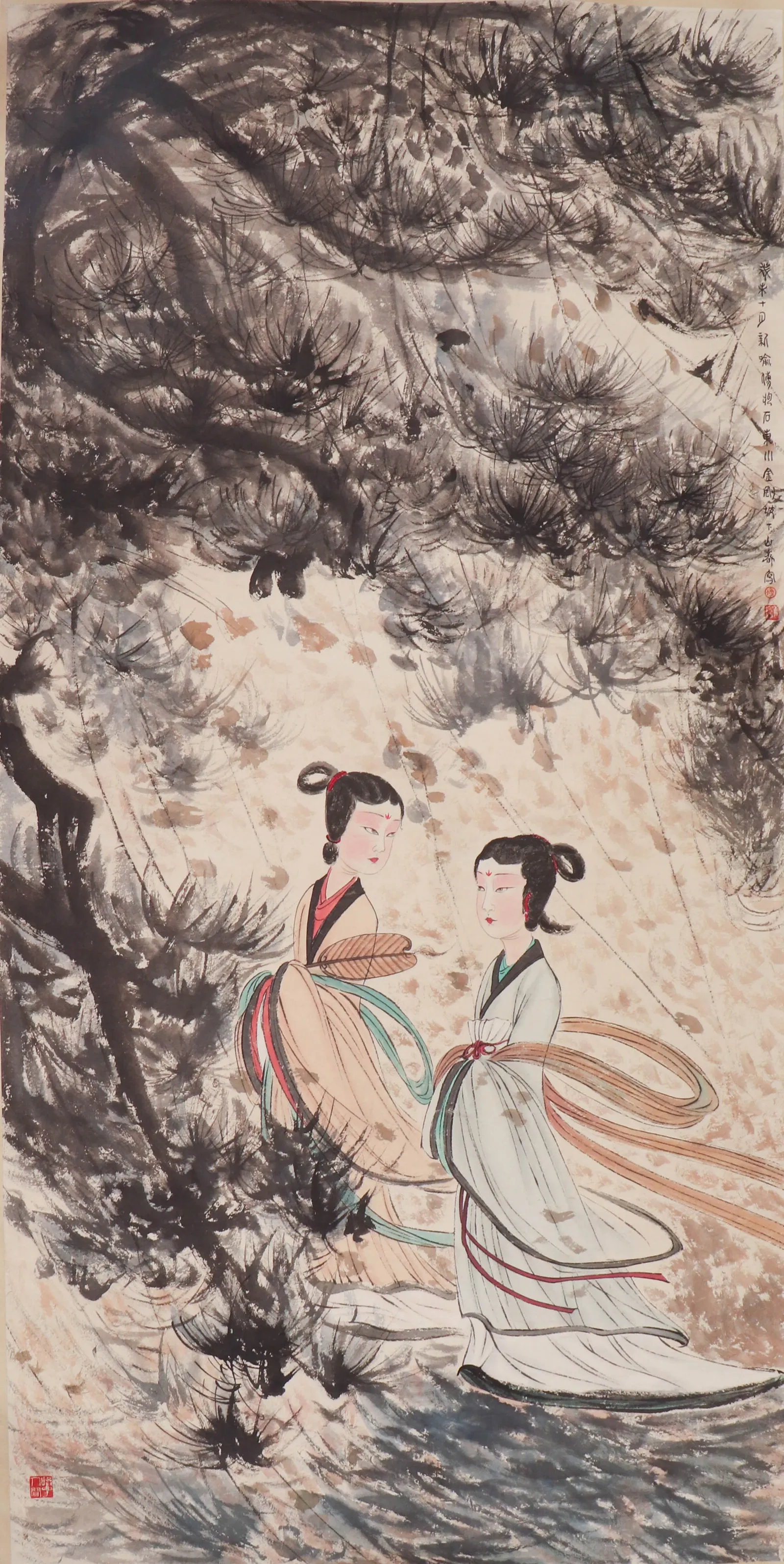 A CHINESE PAINTING OF