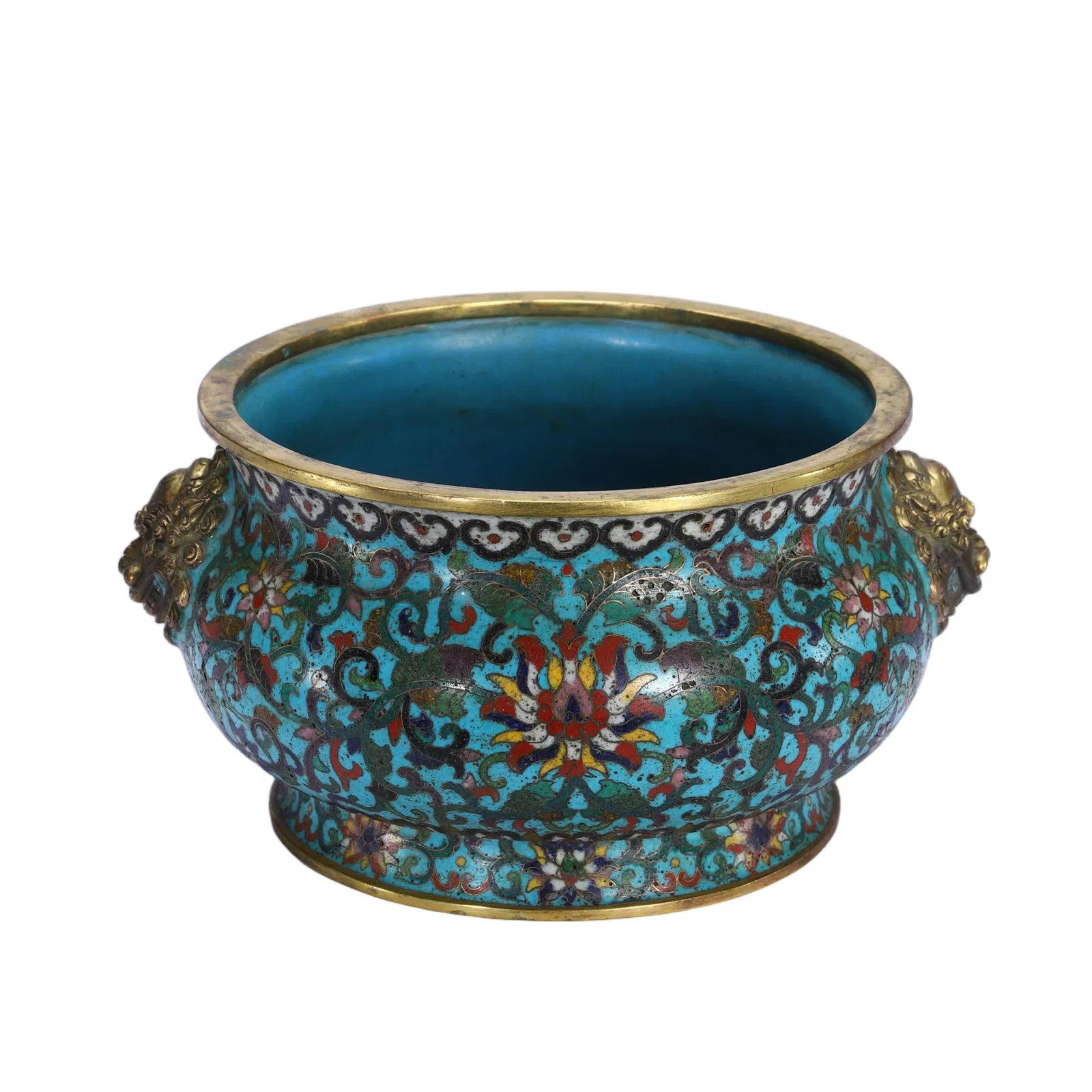 A CLOISONNE ENAMEL BOMBE CENSER