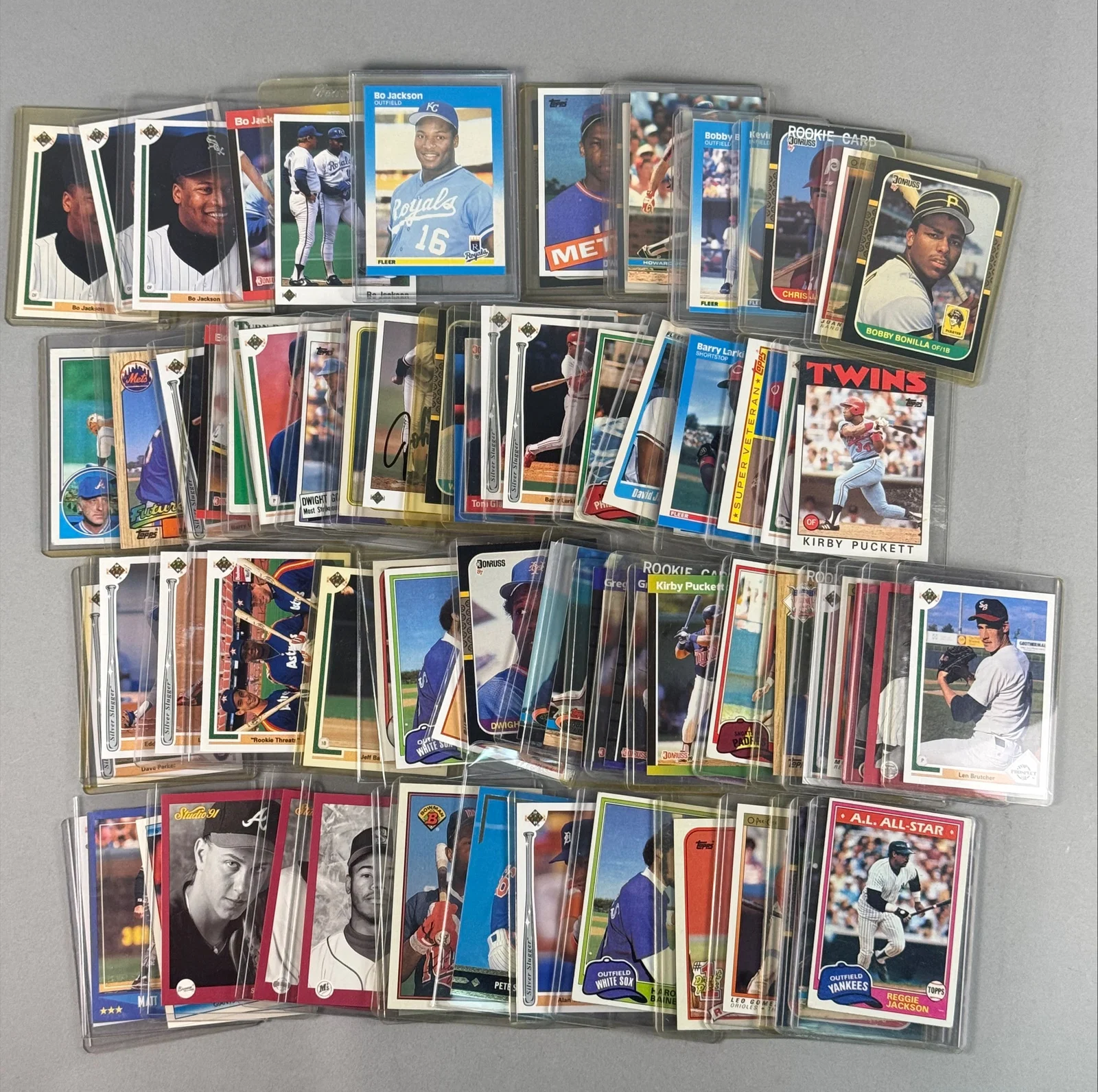 A Collection of Major League Baseball Trading Cards Including Hall of Famers and Stars, Late 1980s