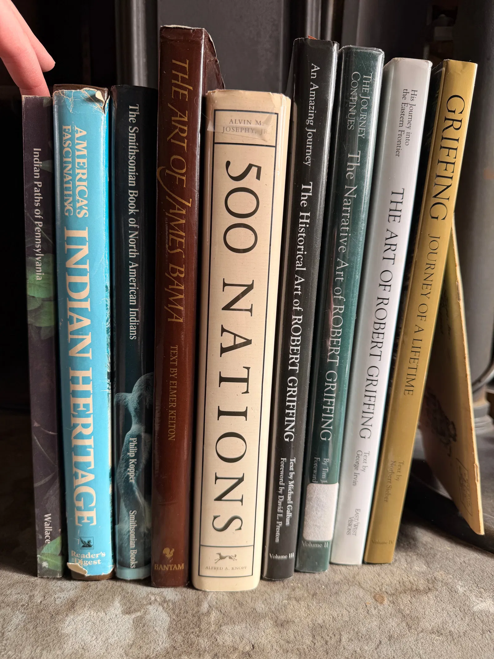 A Collection of Native American History and Art Books Including Signed Robert Griffing Volumes