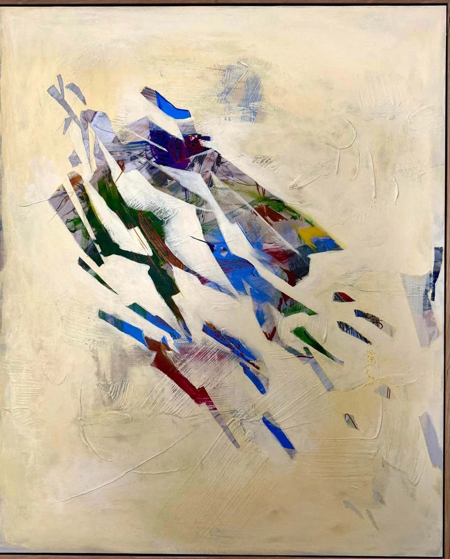 A Contemporary Modern Acrylic Painting On Canvas