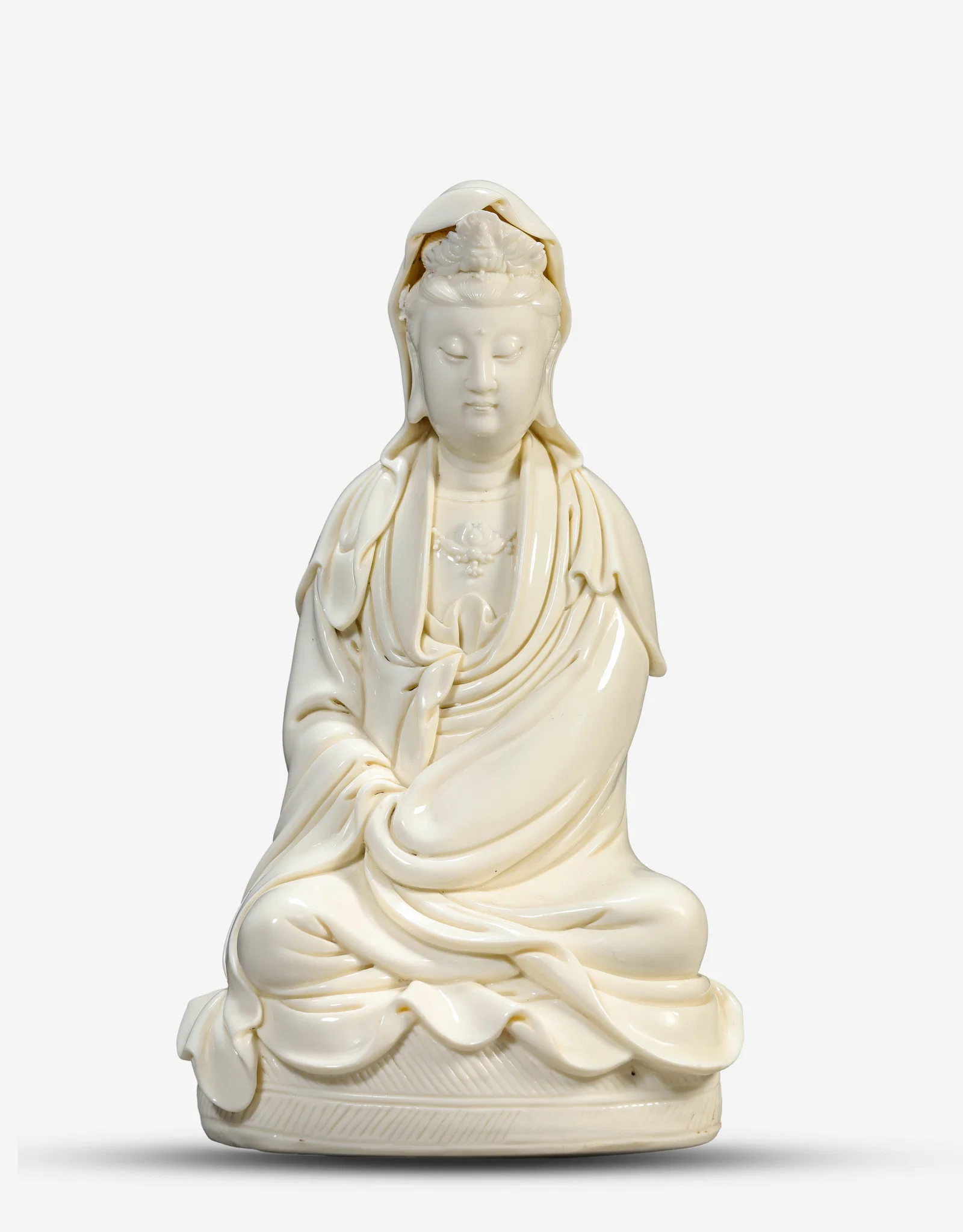 A Dehua-Type 'Ruyi-Holding' Figure of Avalokiteshvara