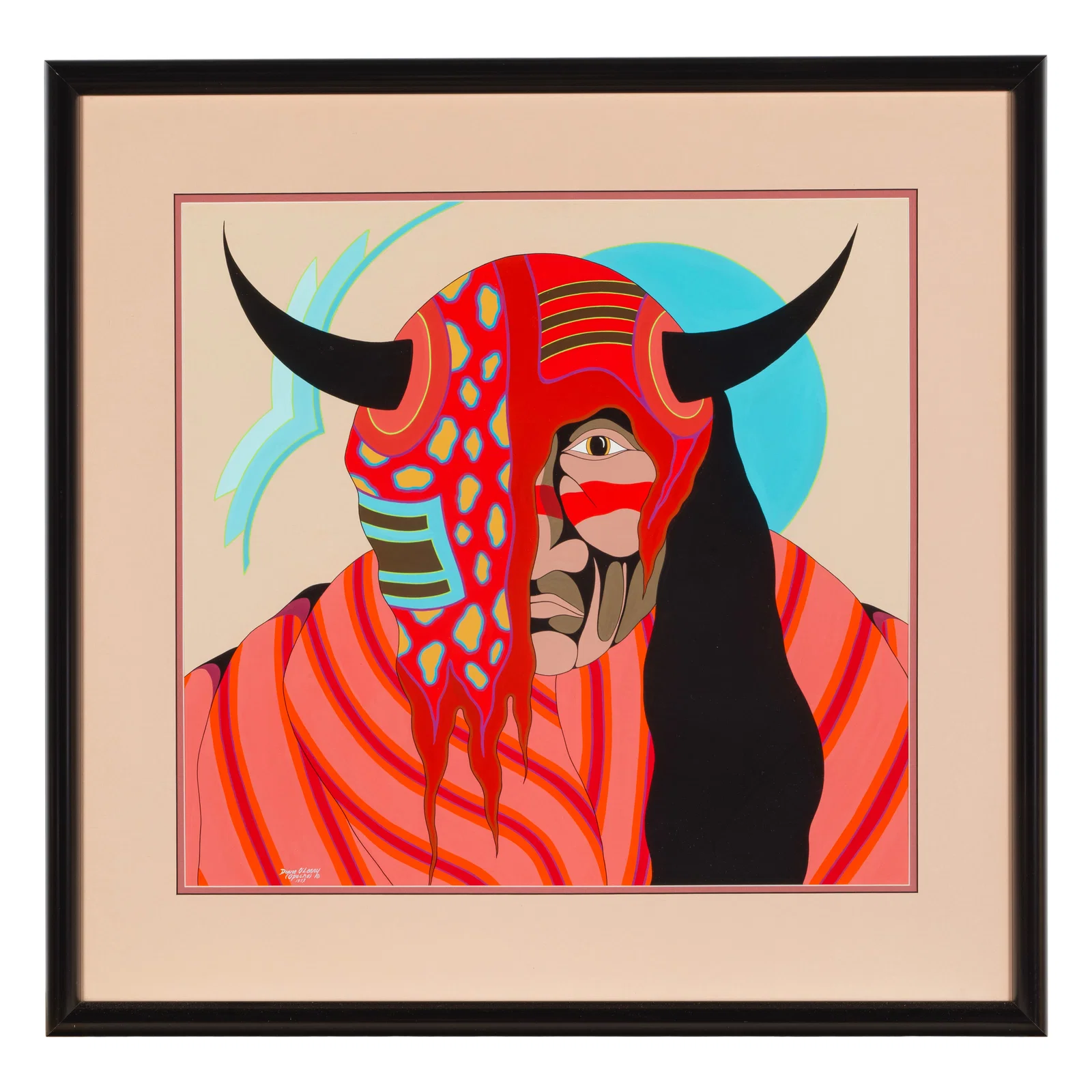A Diane O'Leary painting, 'One-Eyed Devil', 1973