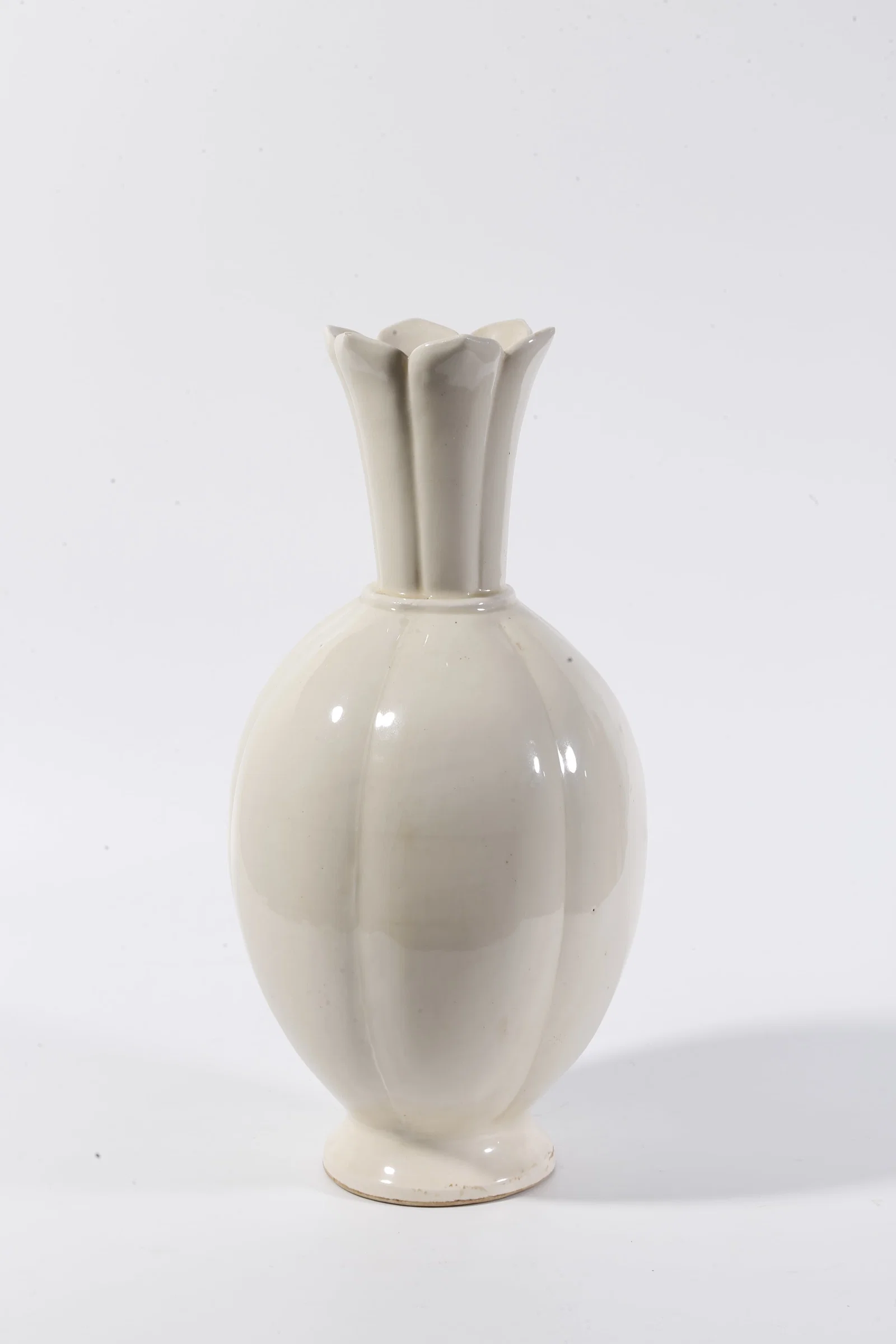 A DING WARE BOTTLE WITH FLARED RIM