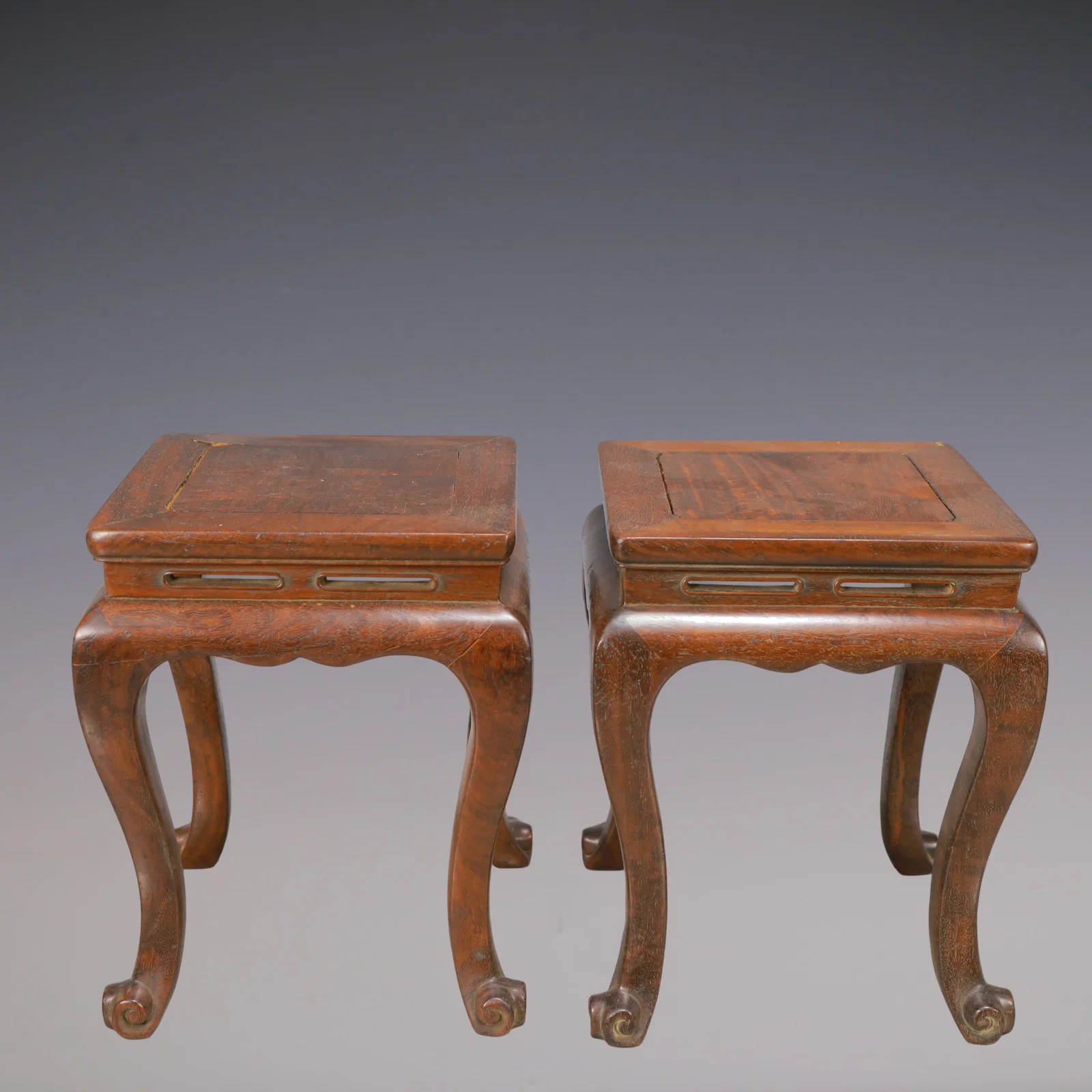 A Exquisite A pair of Zitanwood Stool