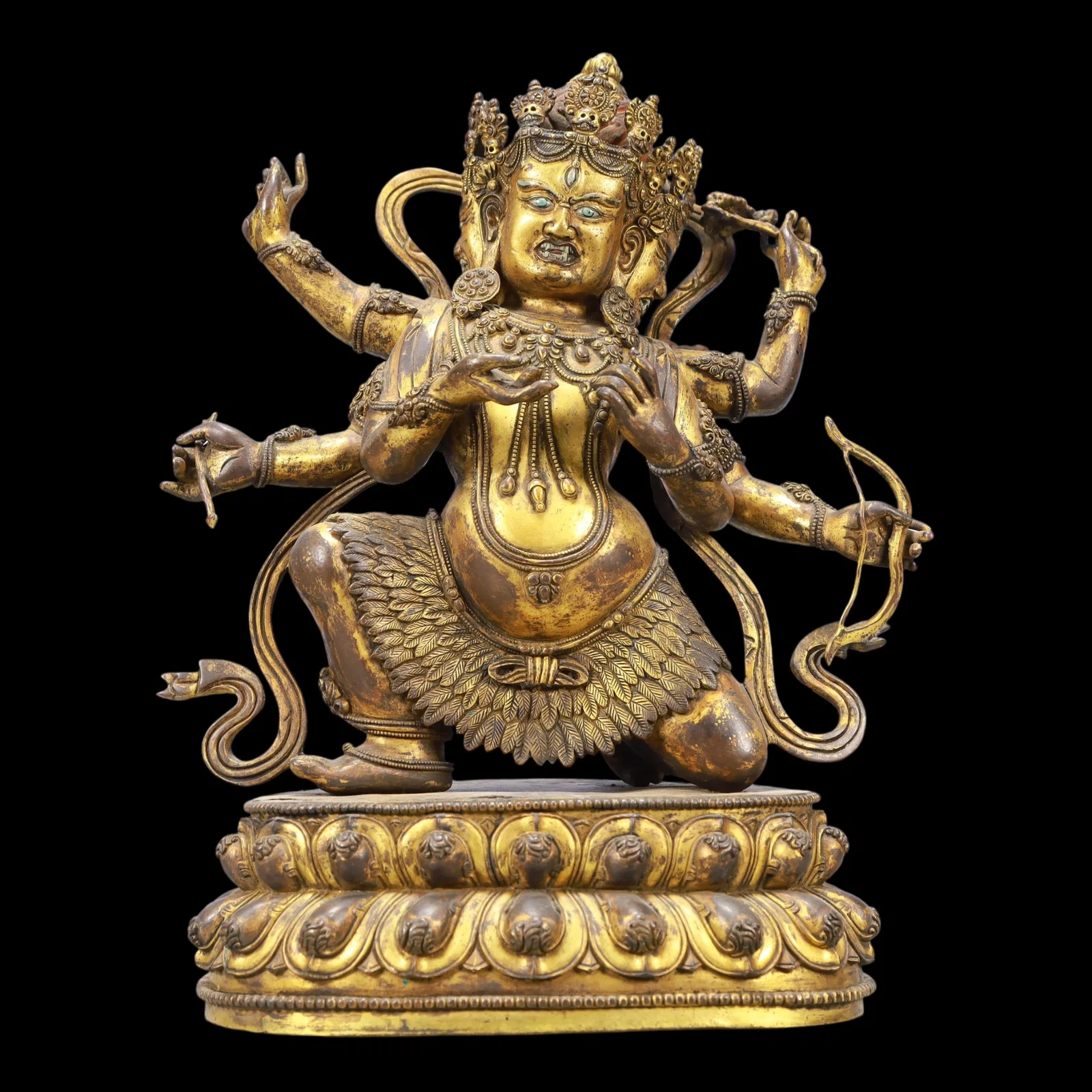A Exquisite Gilt Bronze Statue of Gautama’s Mother