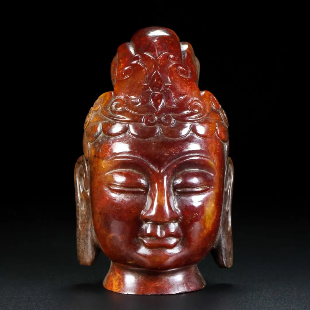 A Exquisite Hetian Jade Buddha Head