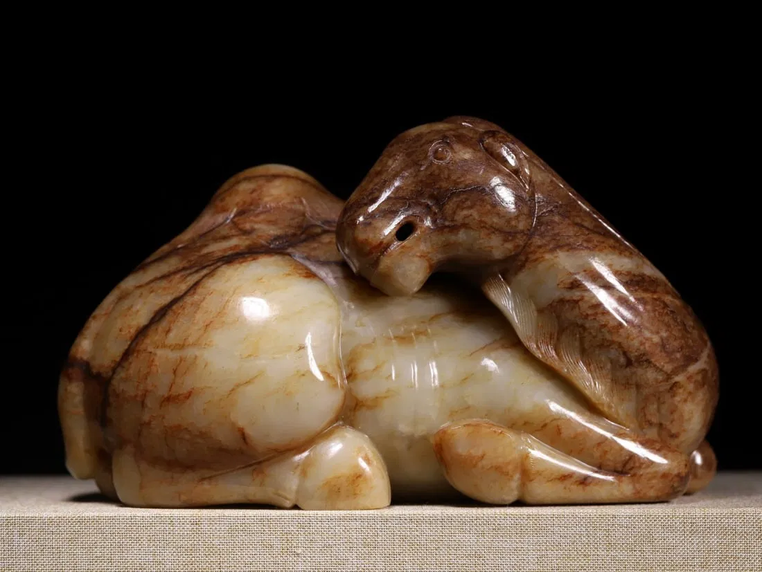 A Exquisite Hotan Jade Camel Ornament