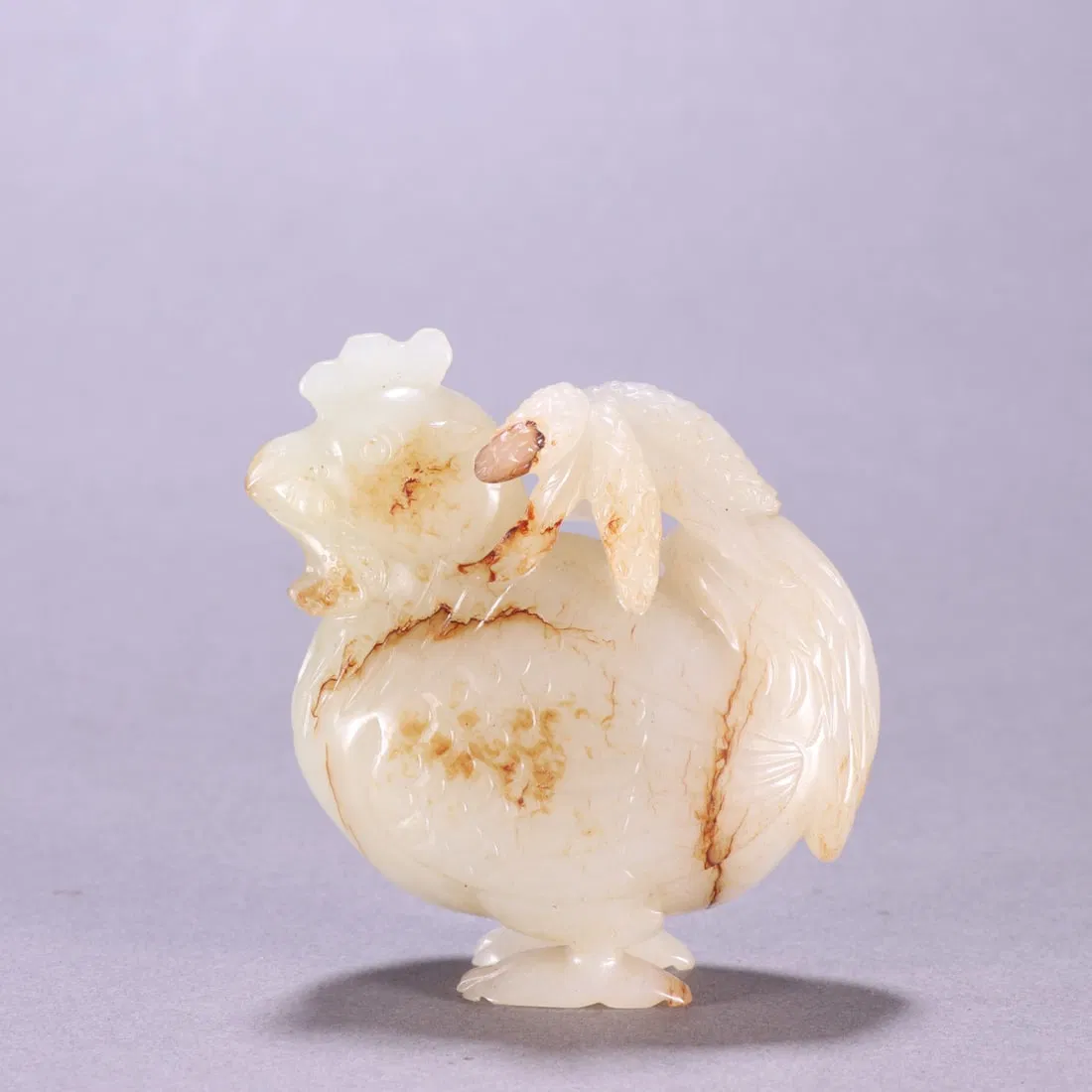 A Exquisite Hotan Jade Fowl Ornament