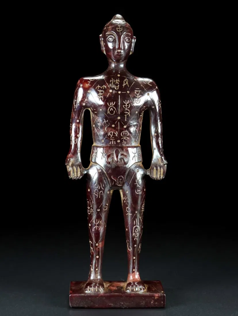 A Exquisite Hotan Jade Human-Shaped Ornament