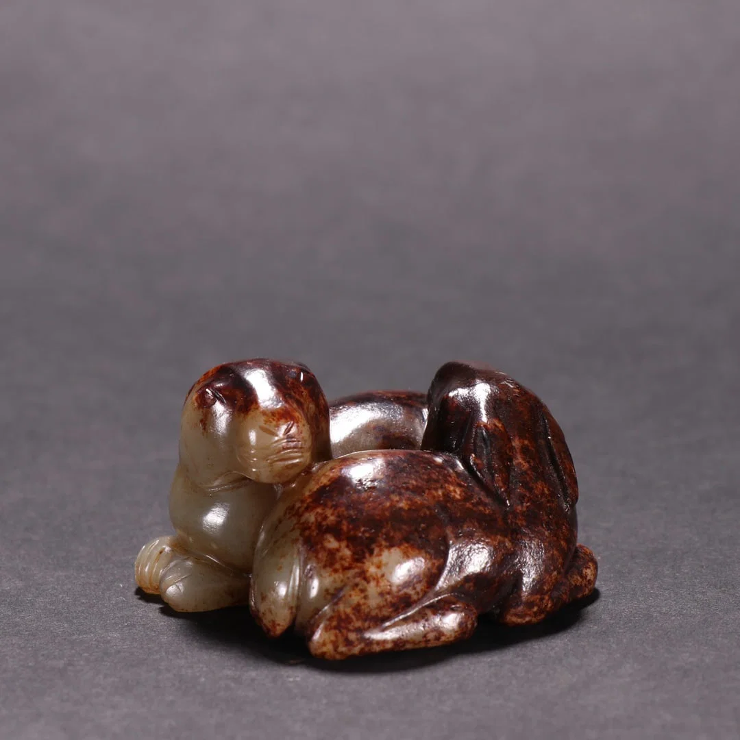 A Exquisite Hotan Jade Rabbit Ornament
