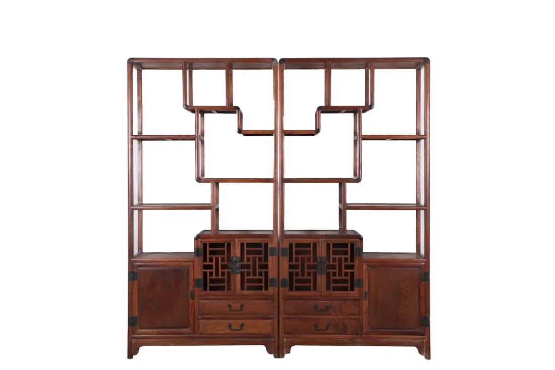 A Exquisite Huanghuali Wood Shelving unit