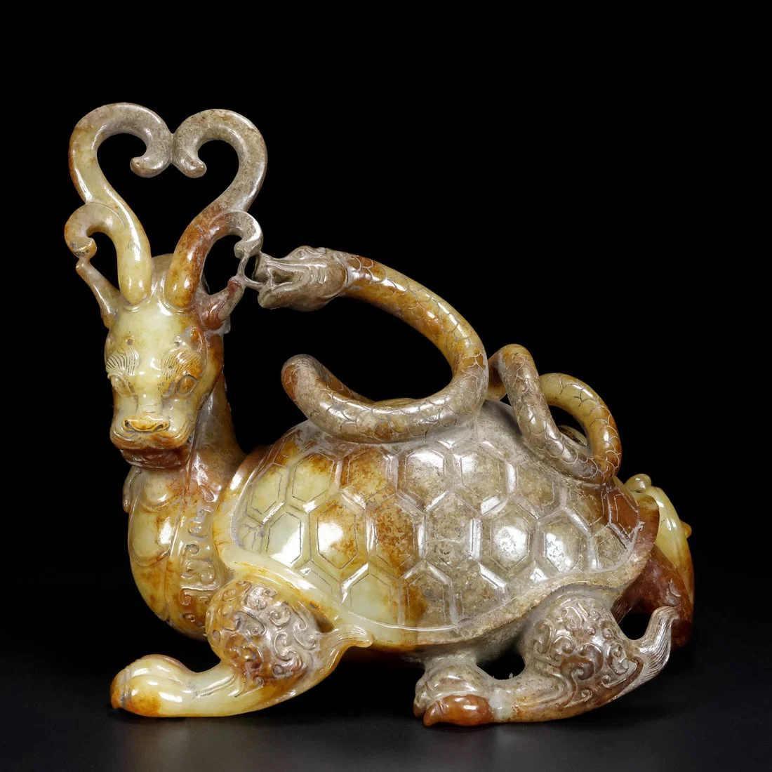 A Exquisiten Hotan Jade tortoise Ornament