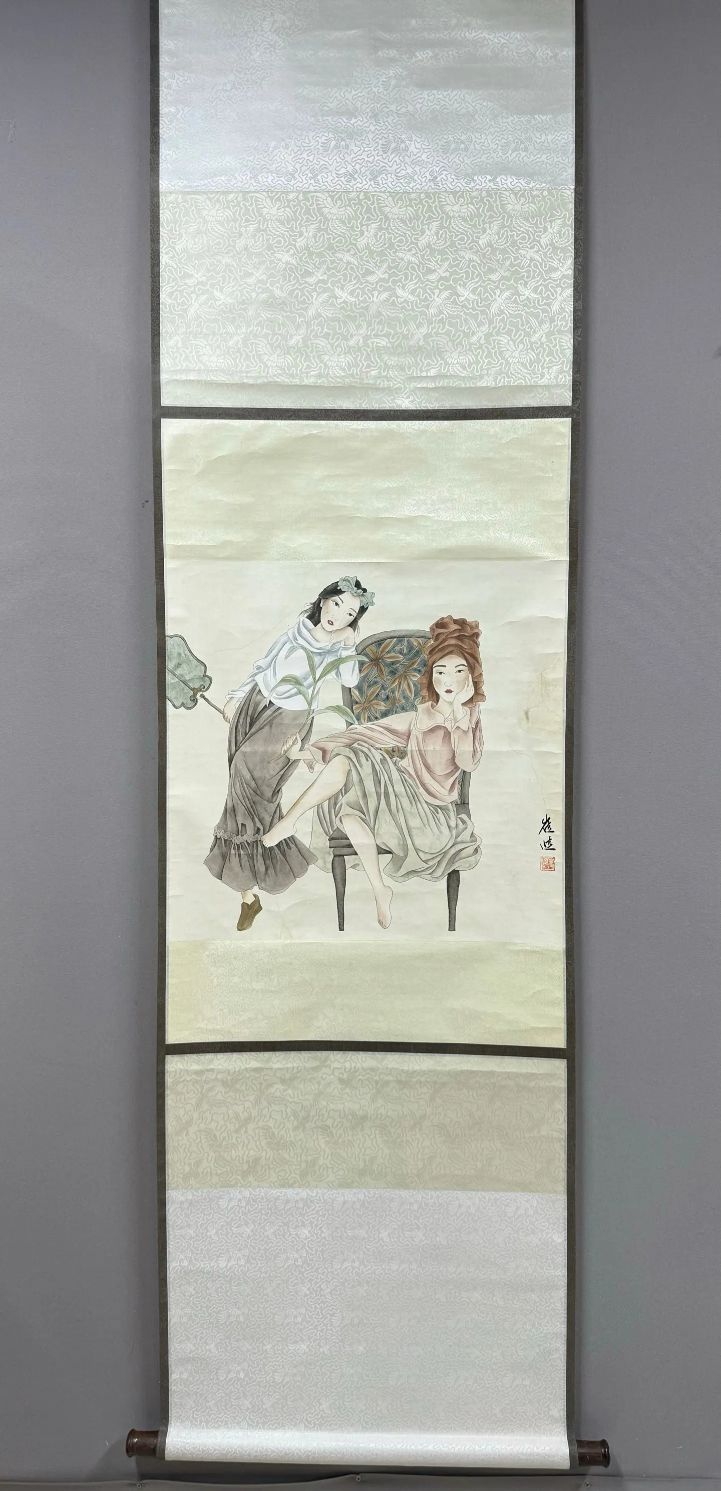 A figure painting by Cui Jin