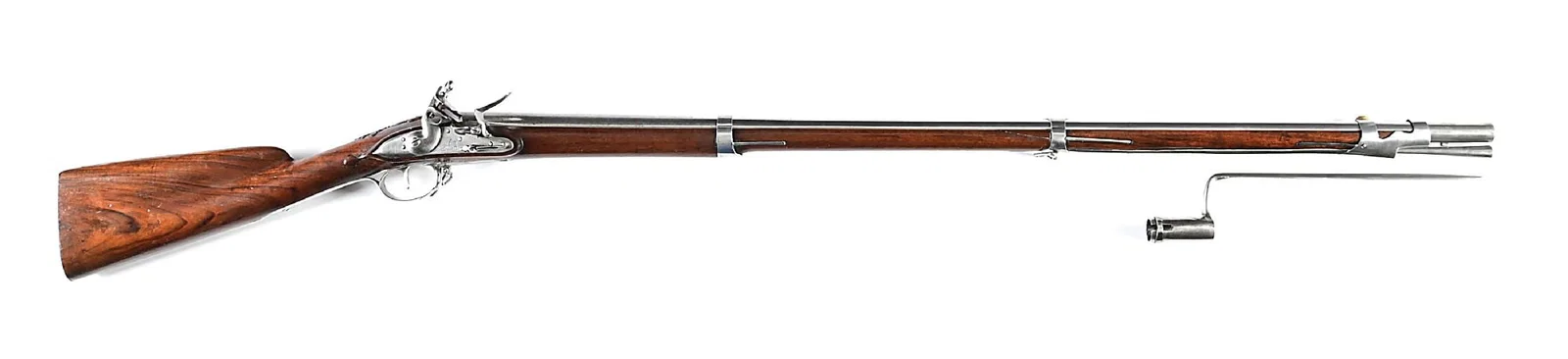 (A) FINE 1774 FRENCH OFFICER'S FUSIL WITH BAYONET BY JOSEPH DUMAREST, WITH BAYONET.