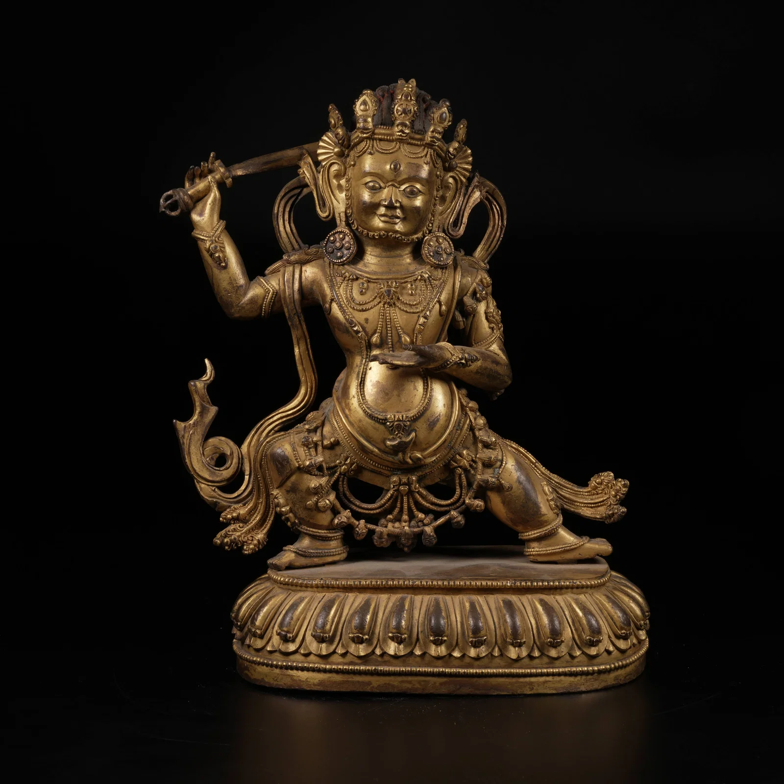 A GILT-BRONZE ACALA (FUD? MY??) STATUE
