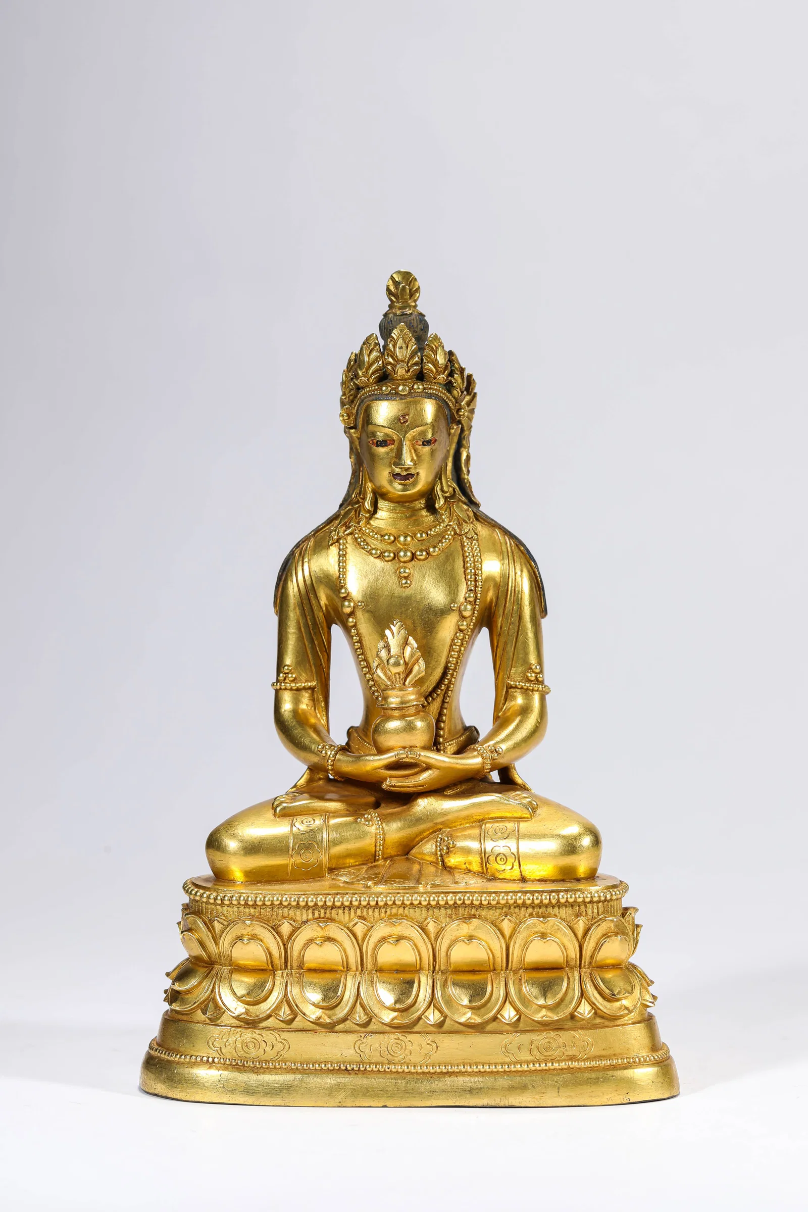 A Gilt-Bronze Figure of Amitayus