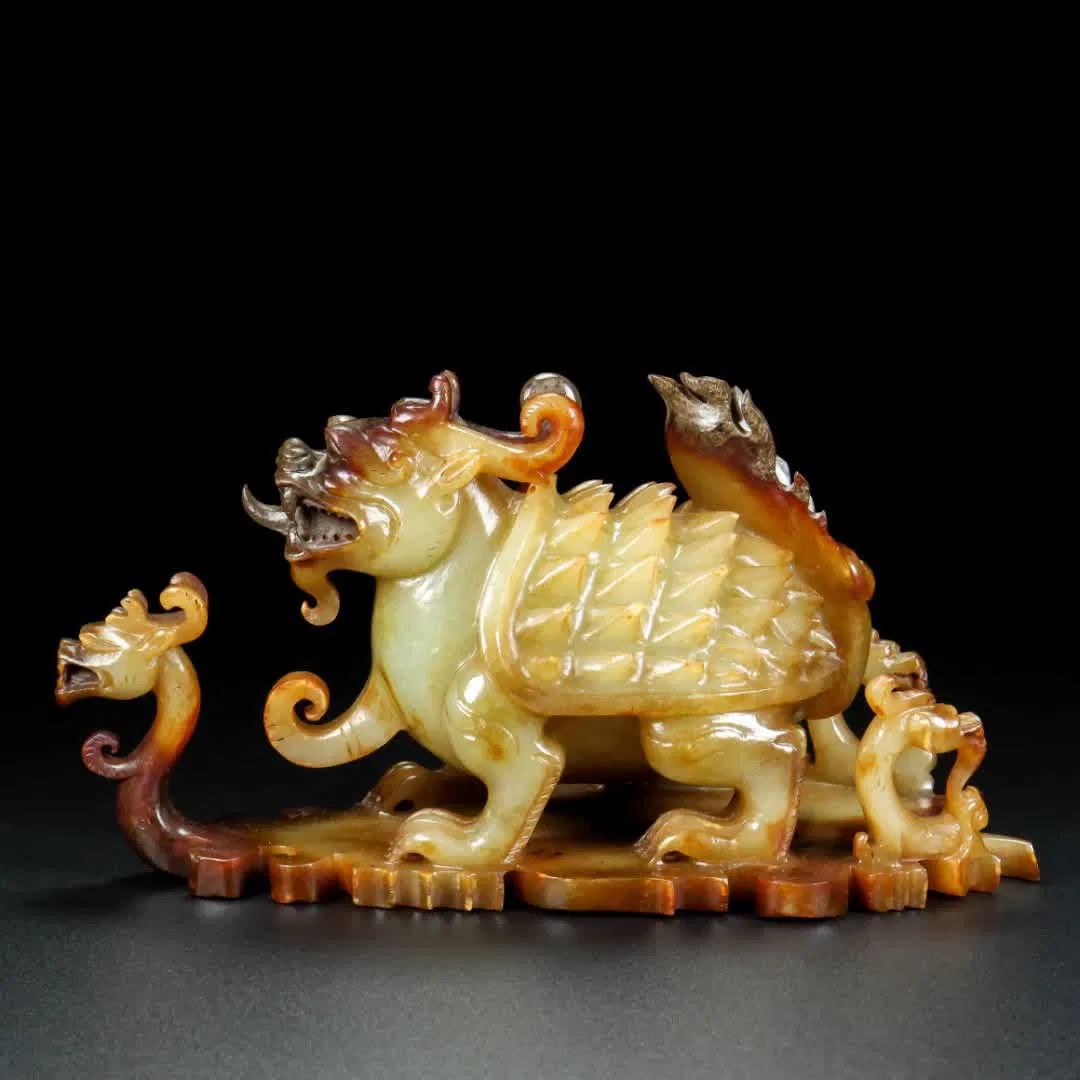 A Han Dynasty jade beast