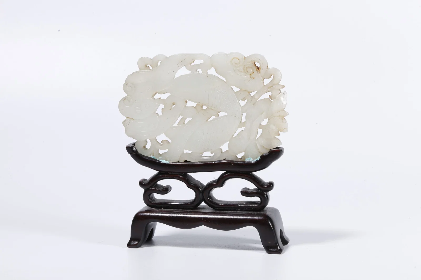 A HETIAN JADE CARVED INKSTONE SCREEN