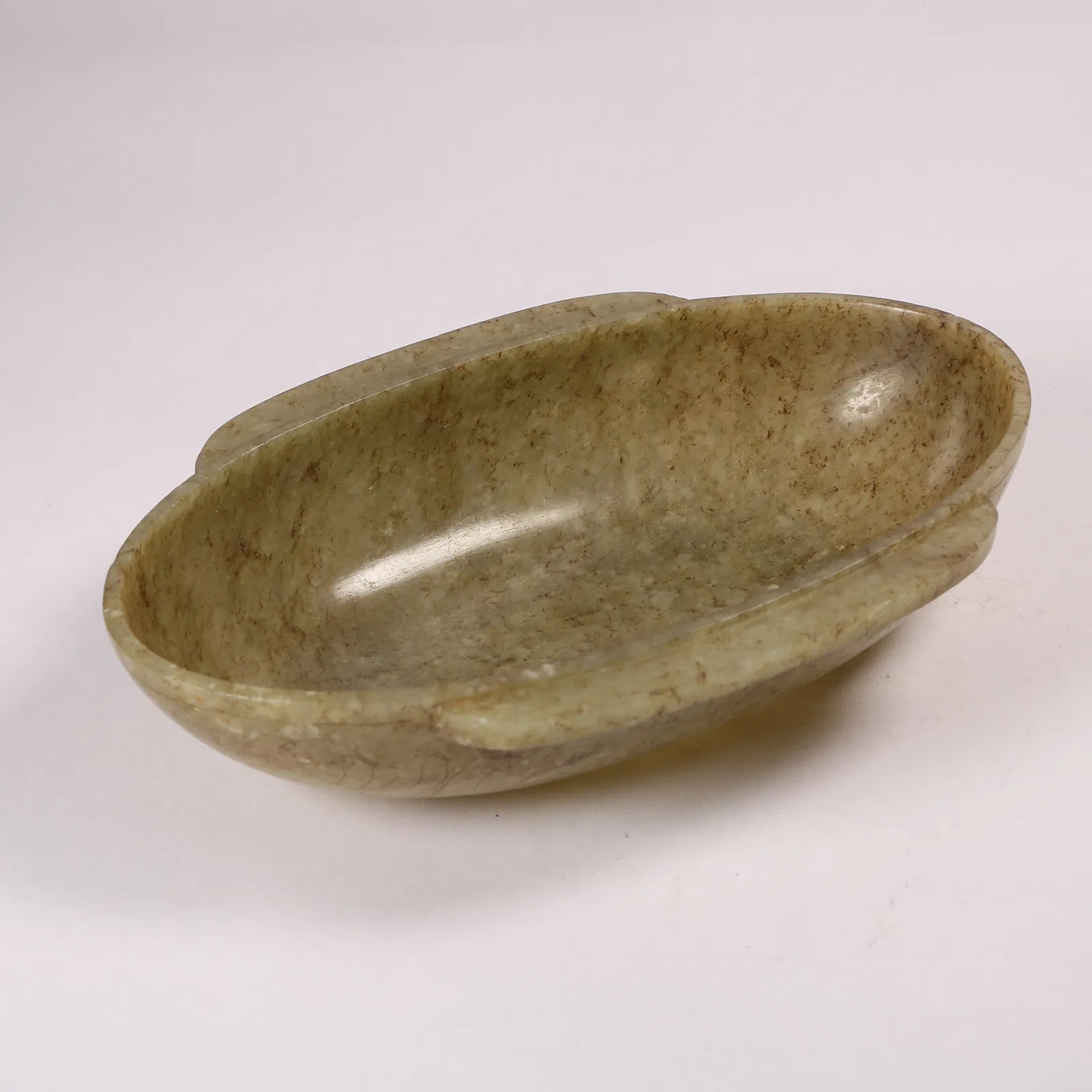 A HETIAN JADE CUP WITH HANDLES