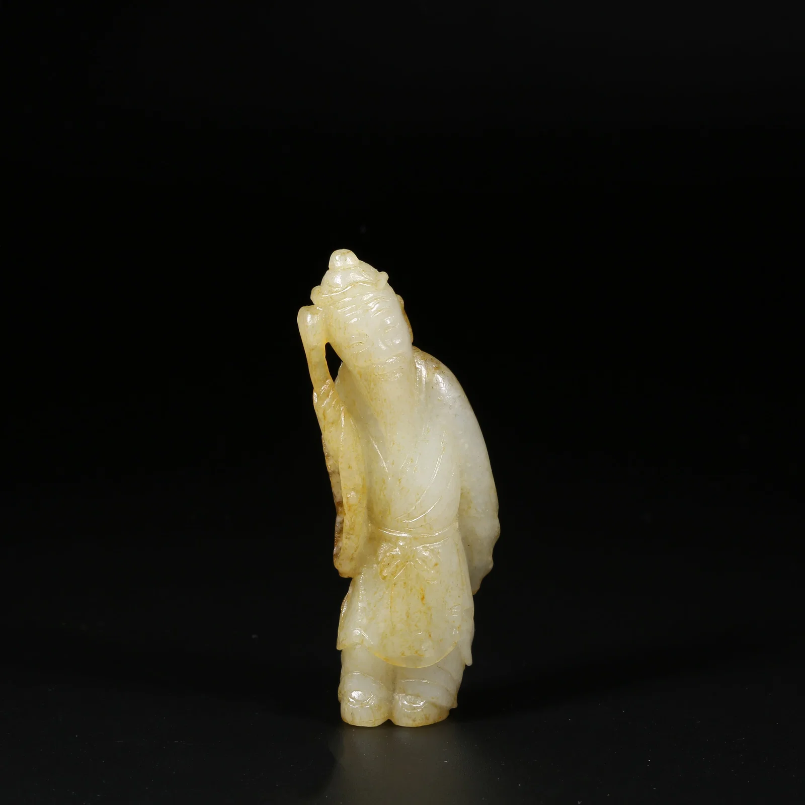 A HETIAN JADE SCHOLAR FIGURE