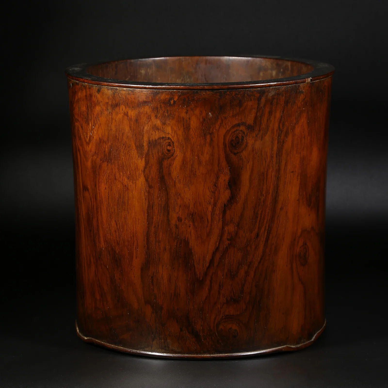 A HUANGHUALI LARGE BRUSH HOLDER