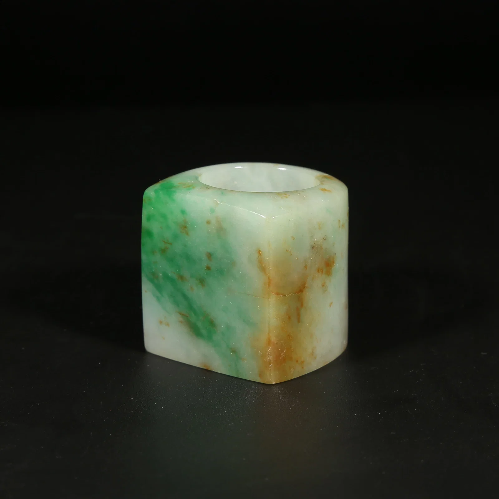 A JADEITE ARCHER'S RING
