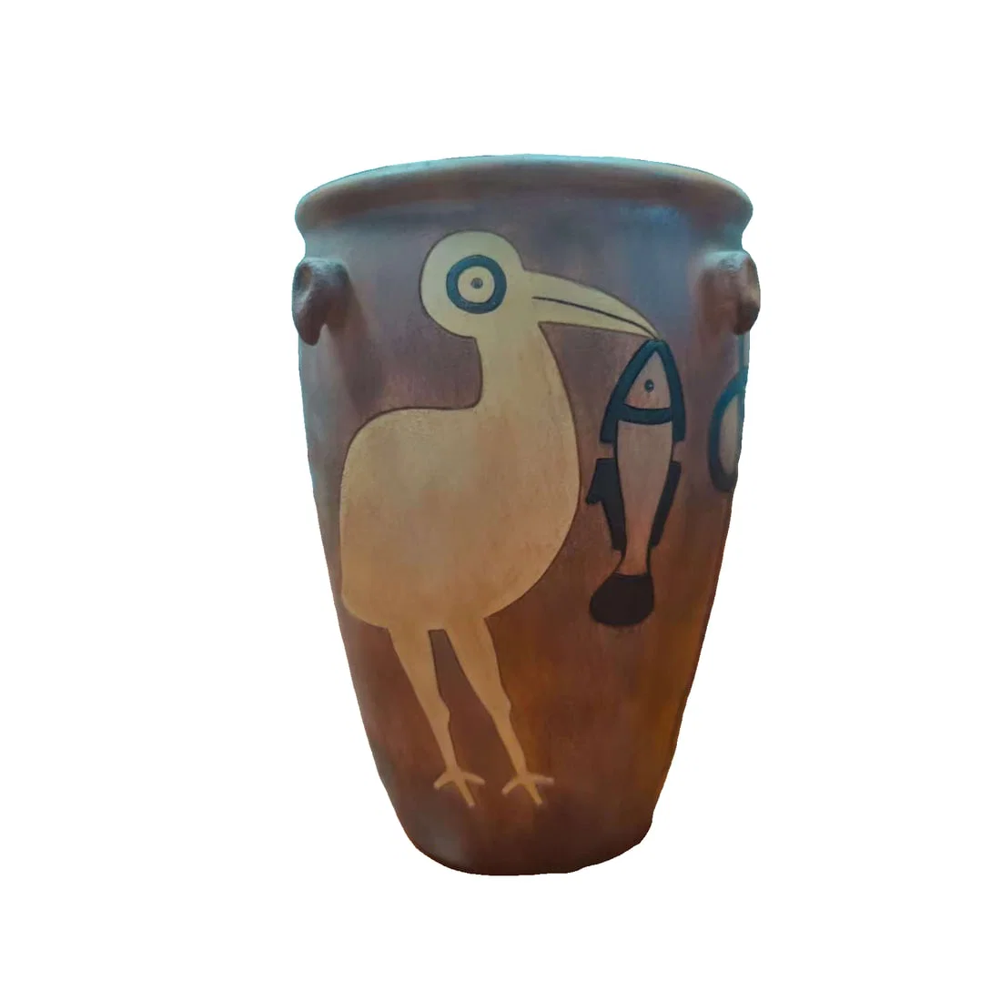 A jar-fish stone axe figure unearthed during the Yangshao culture period