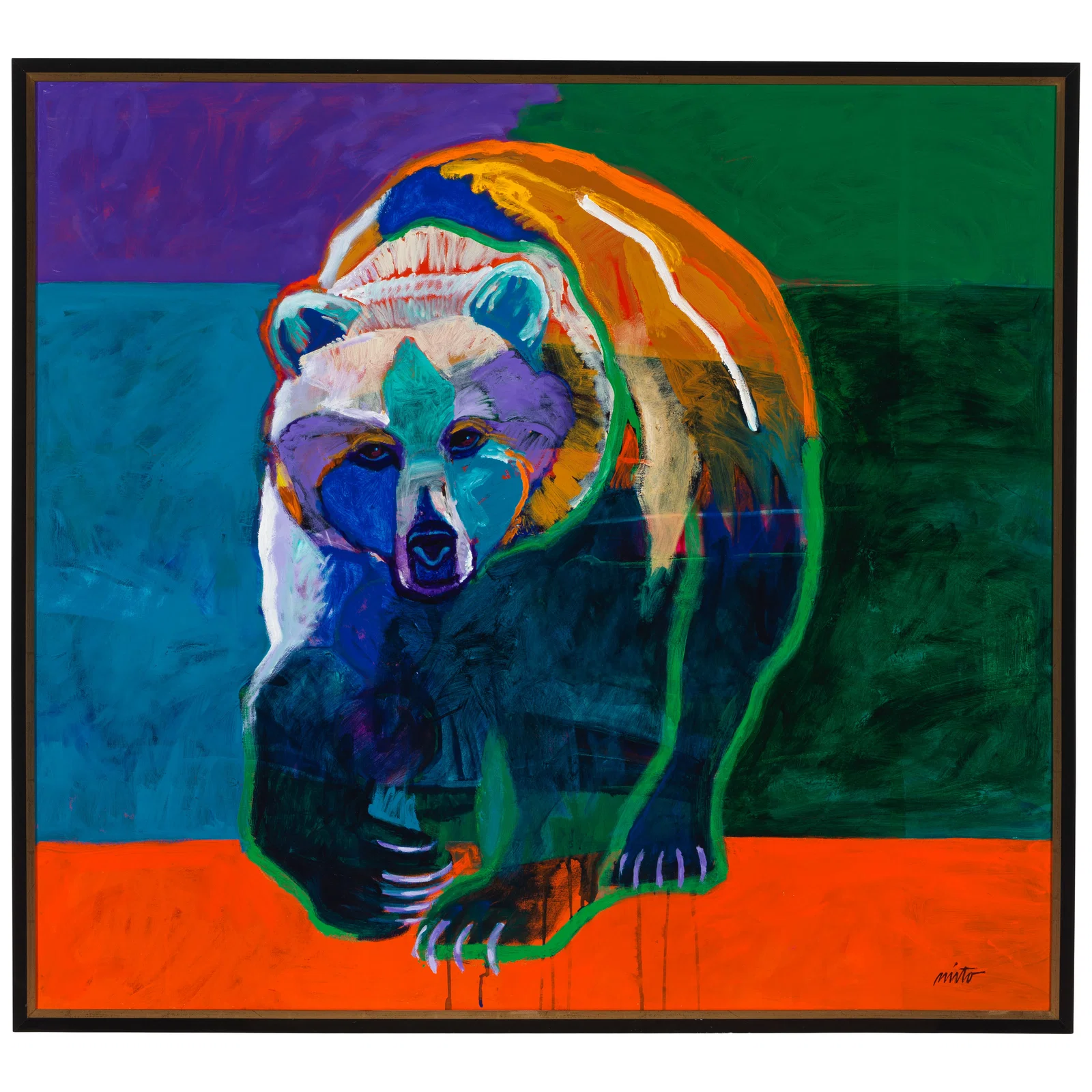 A John Nieto painting, 'Grizzly Bear,' 2008