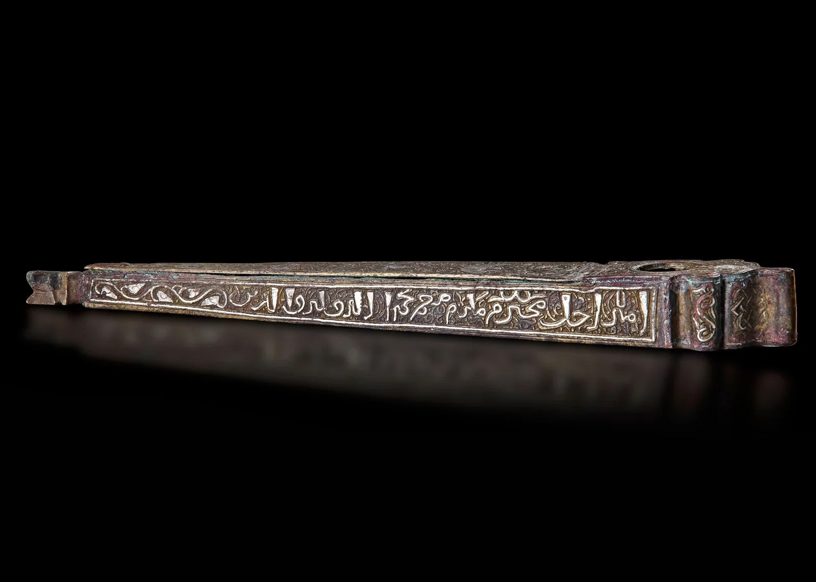 A KHORASAN SILVER-INLAID PEN BOX, 12THâ€“13TH CENTURY