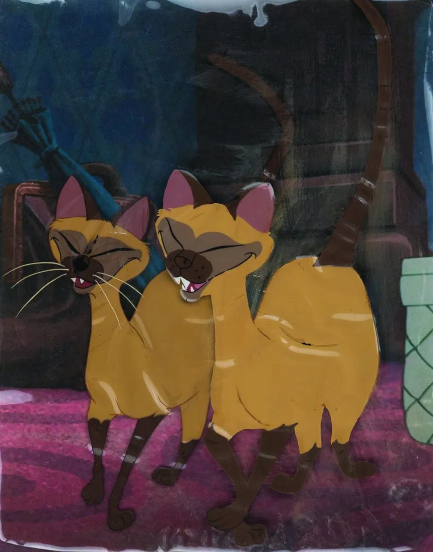 A "Lady and the Tramp" Si and Am Production Cel.
