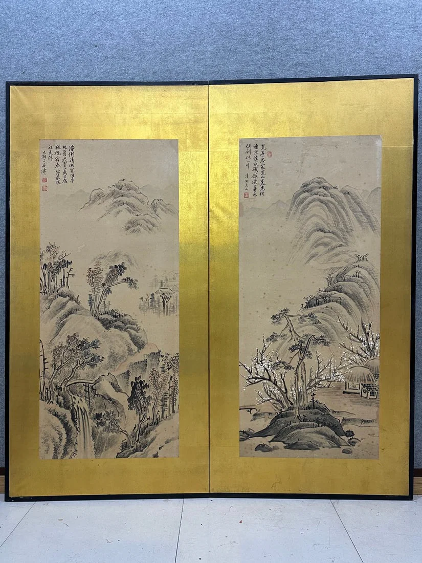 A landscape painting by Shi Tao