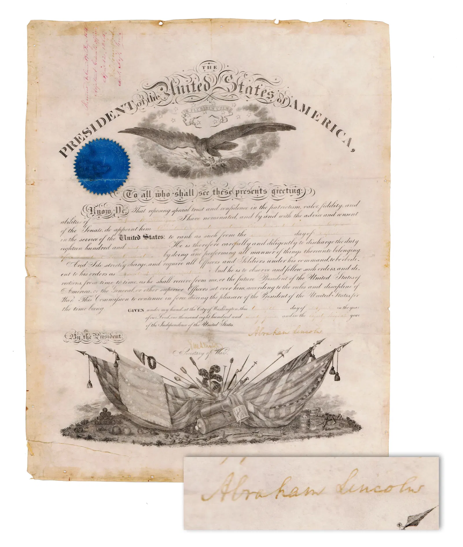 A. Lincoln Appoints Captain on Day of Fort Pillow Massacre!