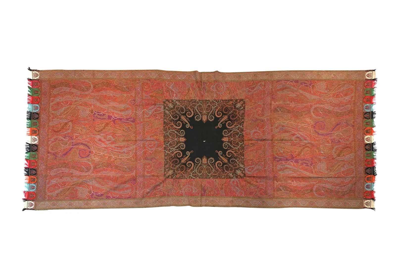 A LONG WOOL KASHMIRI SHAWL (DOCHALLA) Indian subcontinent, Kashmir, 19th century