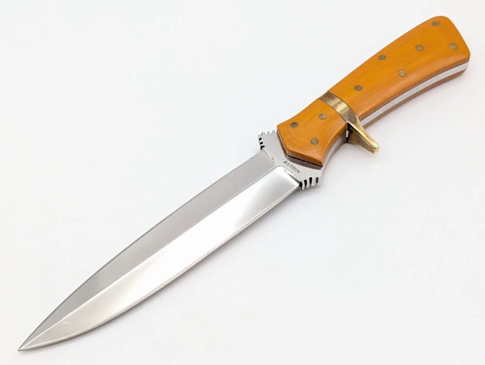 A.M. Maddux Yellow Micarta Sub Hilt Fighter
