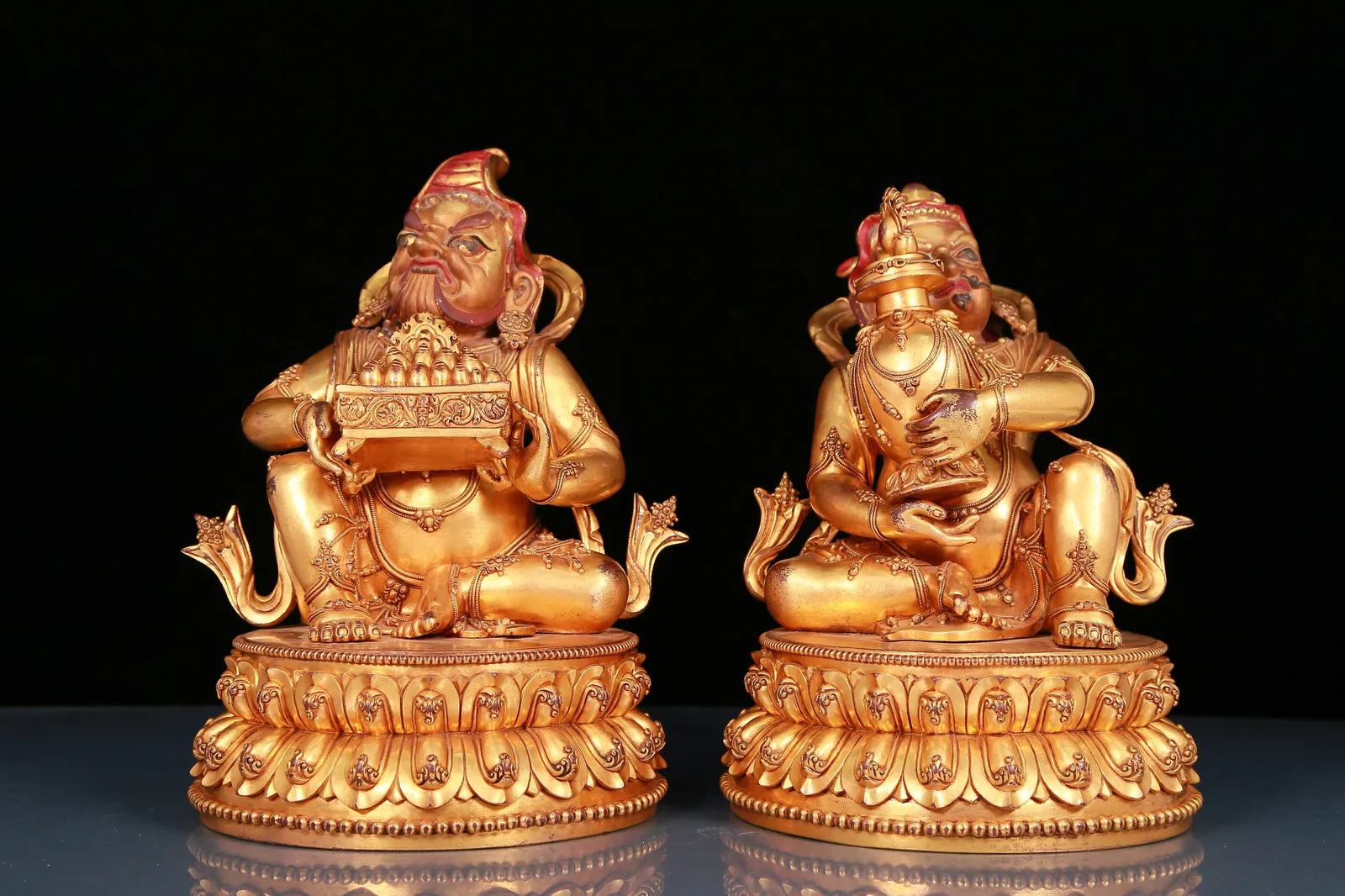 A Magnificent Gilt-Bronze Figure Of Vajrapani