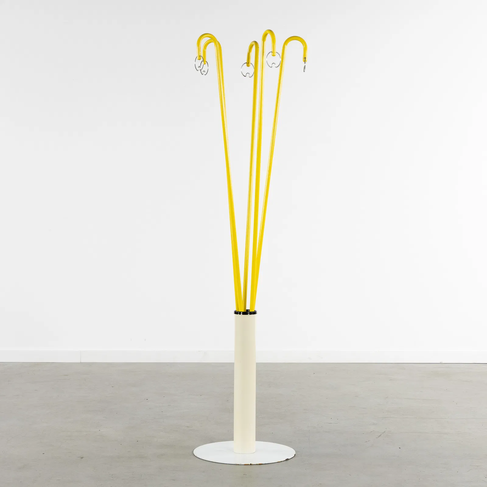 A Mid-Century Coat Rack, patinated metal, circa 1960.
