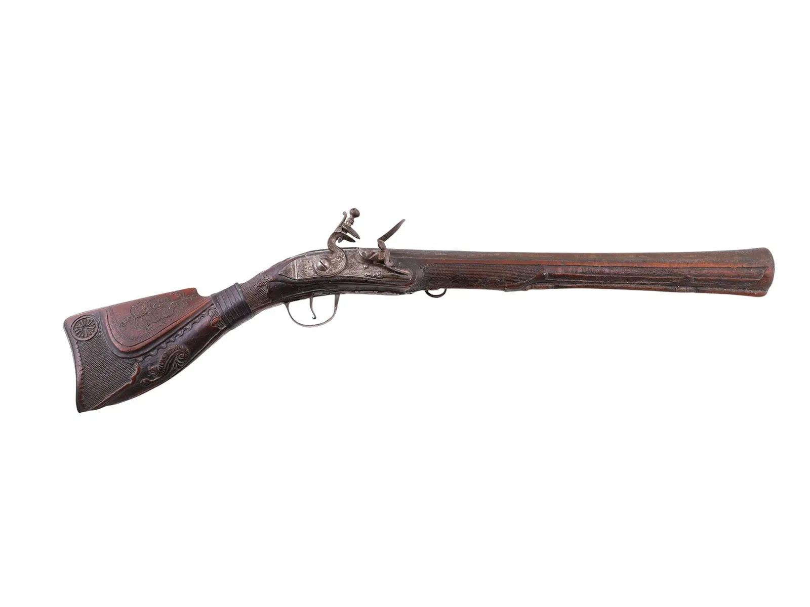 A MIDDLE EASTERN FLINTLOCK BLUNDERBUSS, 19TH CEN.