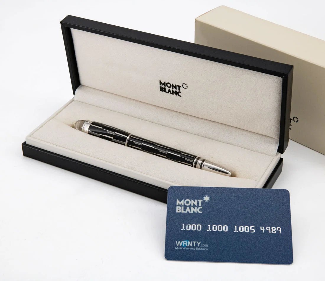 A Montblanc StarWalker Black Mystery Rollerball Pen