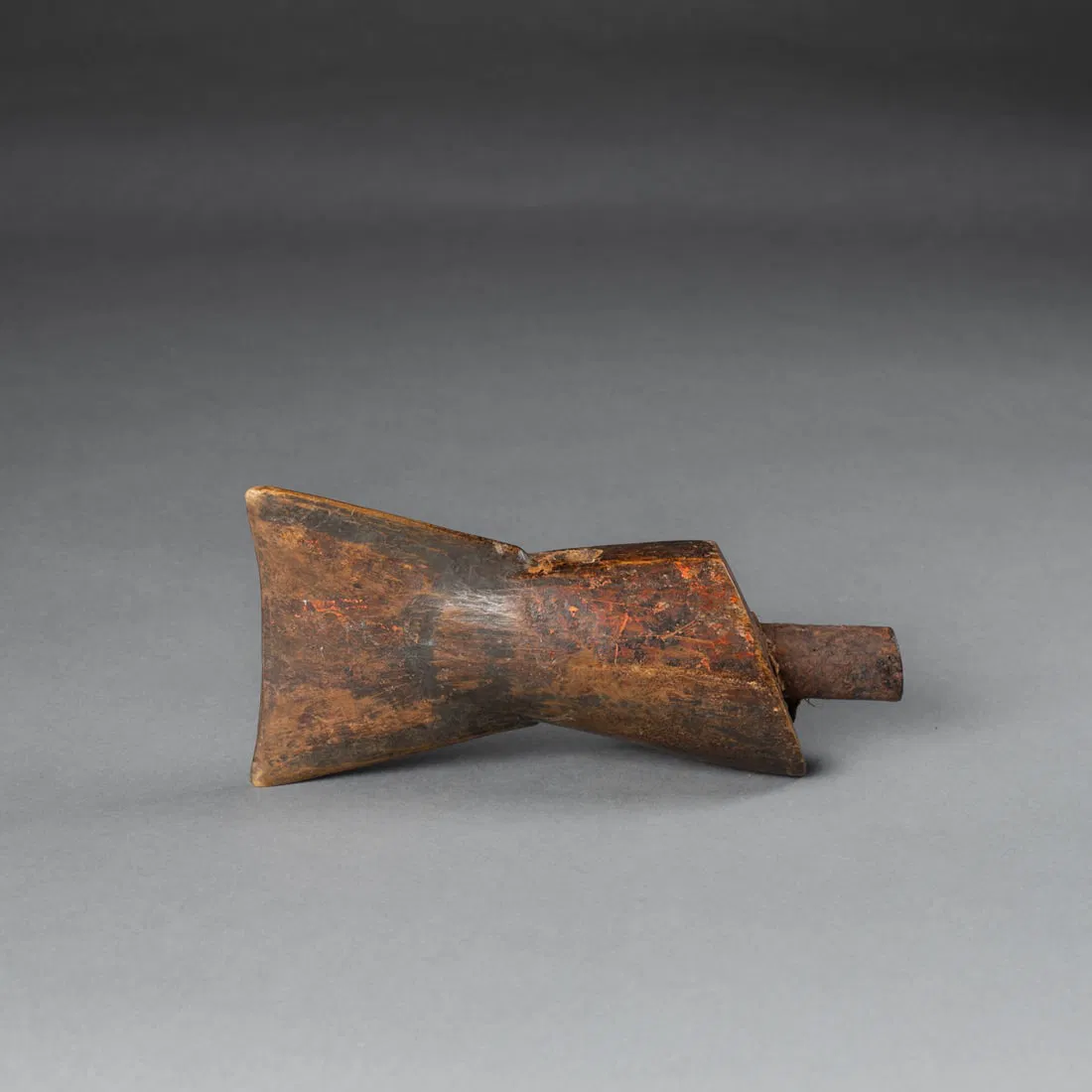 A Northwest Coast fish fluke powder horn