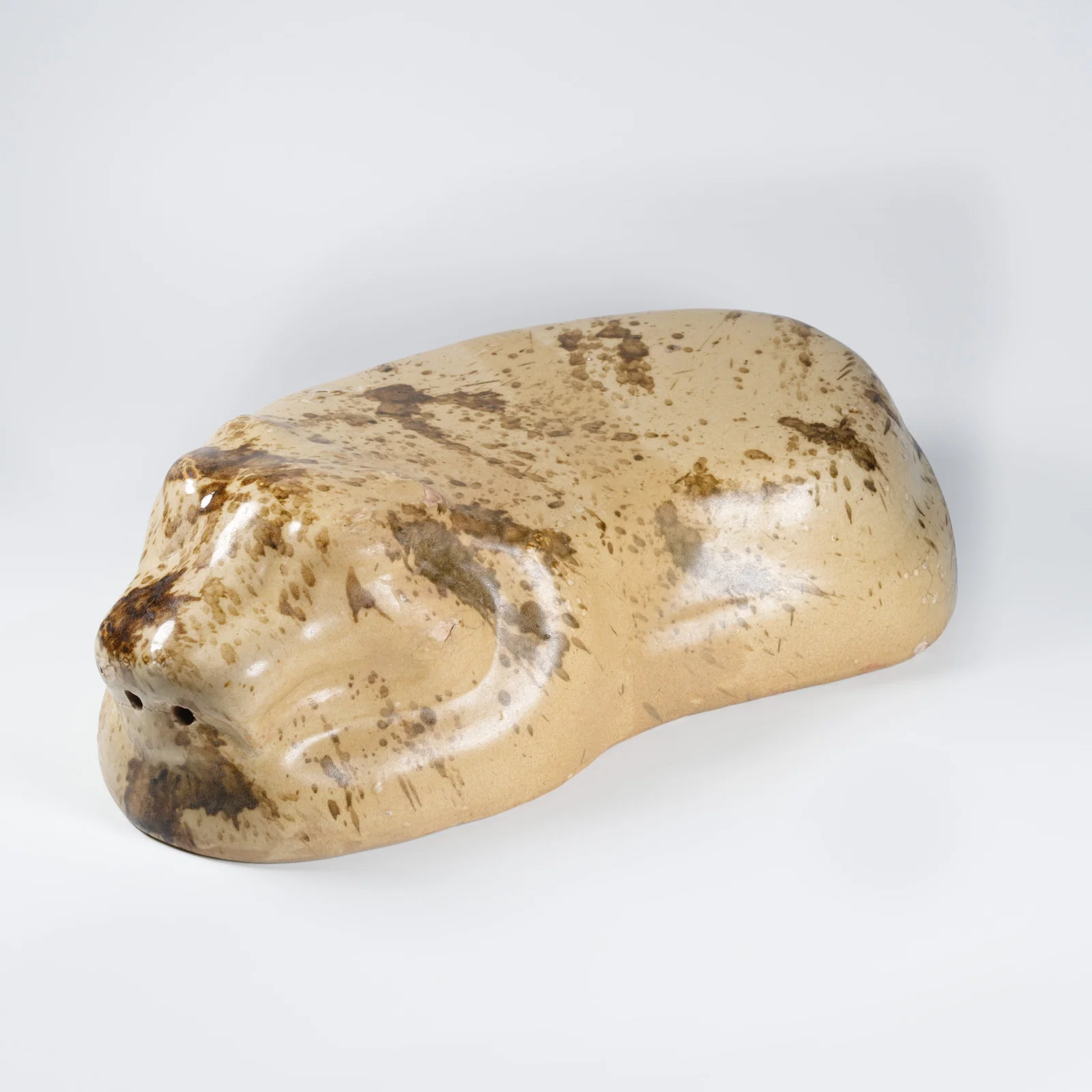 A OLD KILN TIGER-SHAPED PILLOW