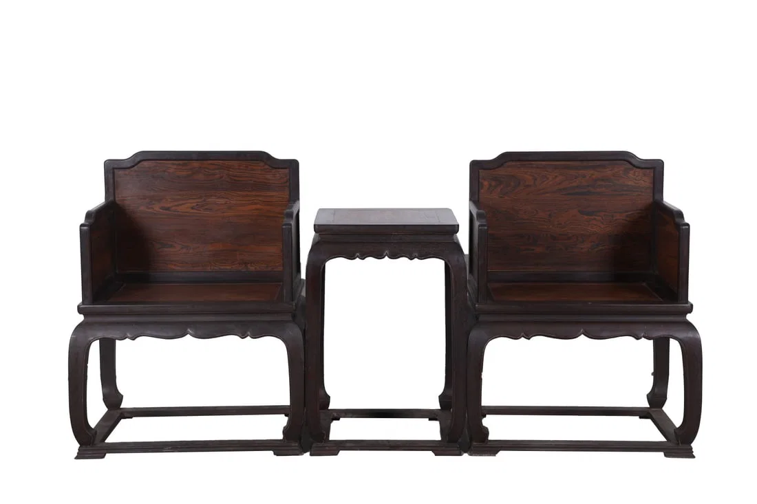 A pair of Exquisite Huanghuali Wood Armchair