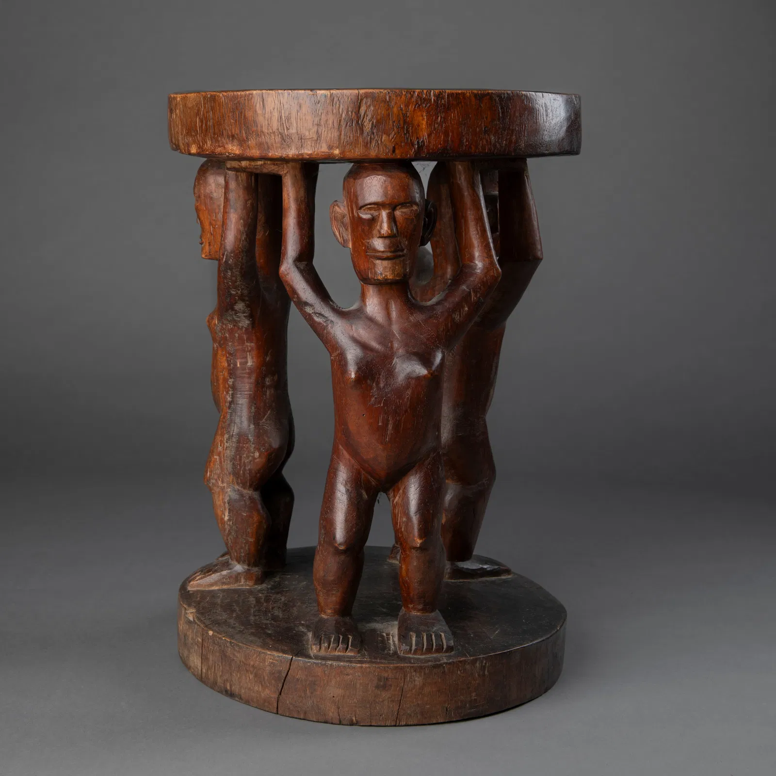 A Philippines effigy stool