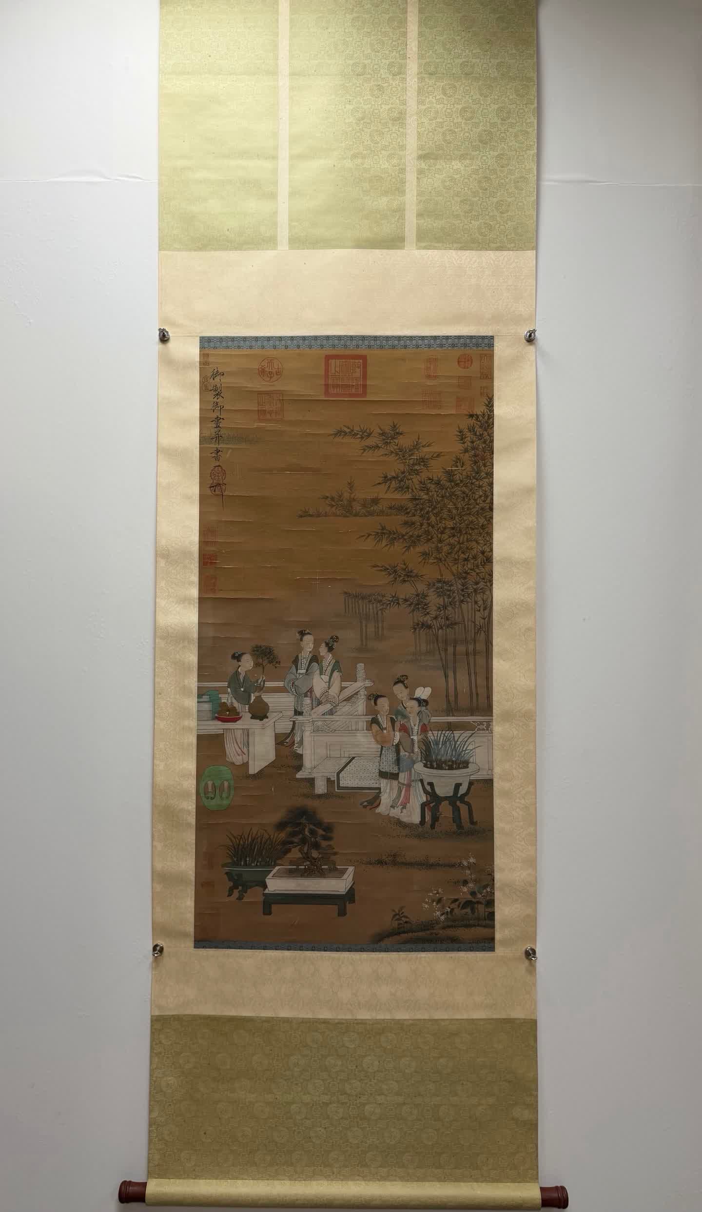 A picture of Song Huizong's painting of palace music