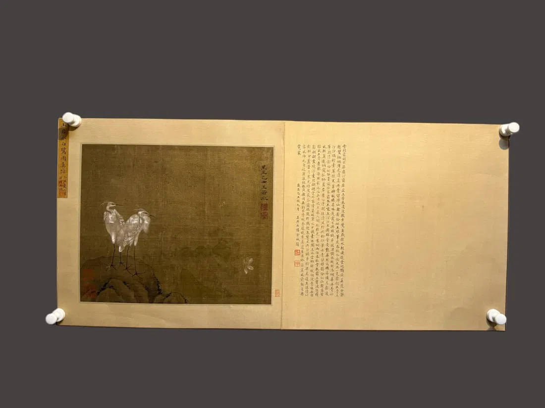 A picture of Wang Yuan's "Egret Picture Sketch"