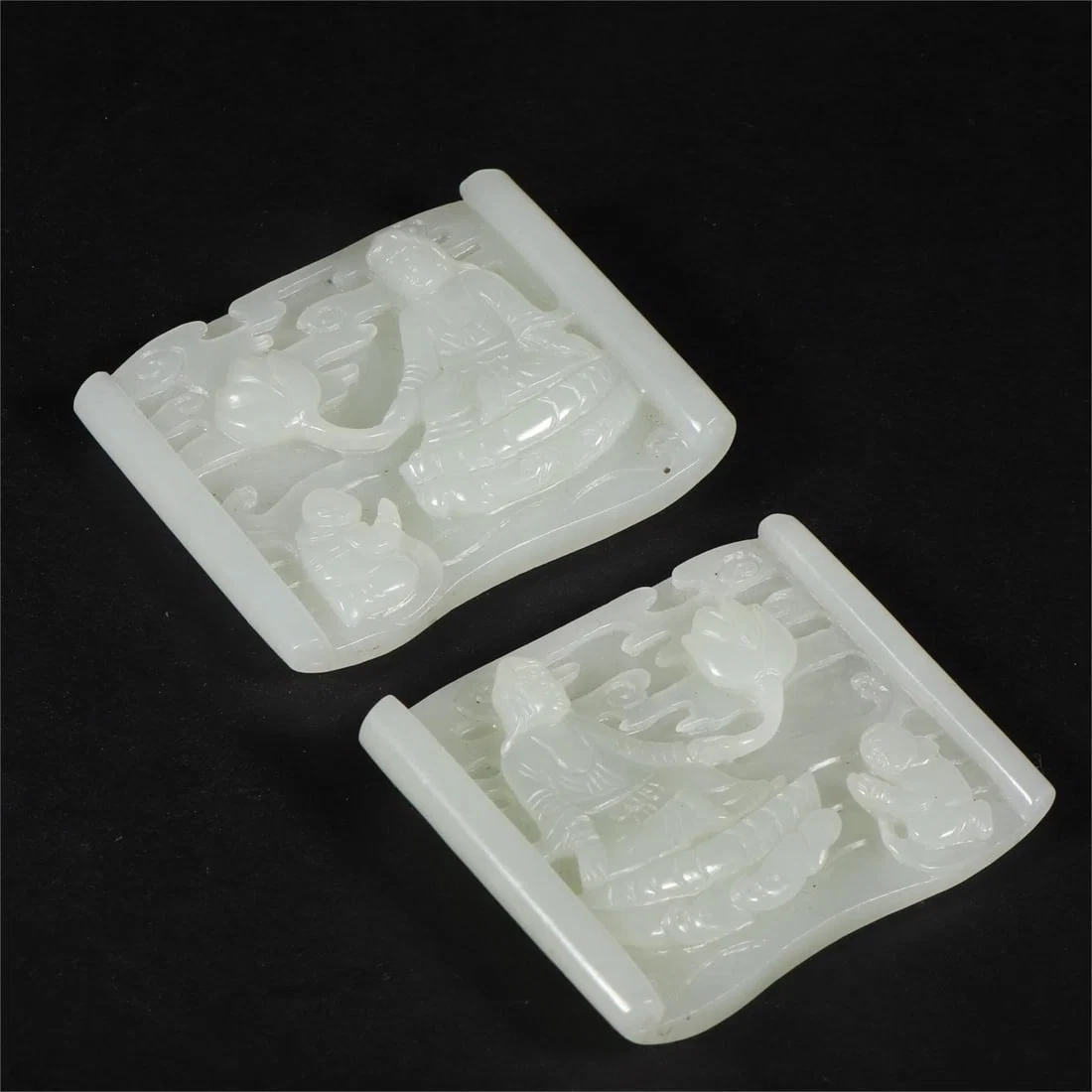 A piece of Hetian jade seed jade belt decoration of the Qing Dynasty