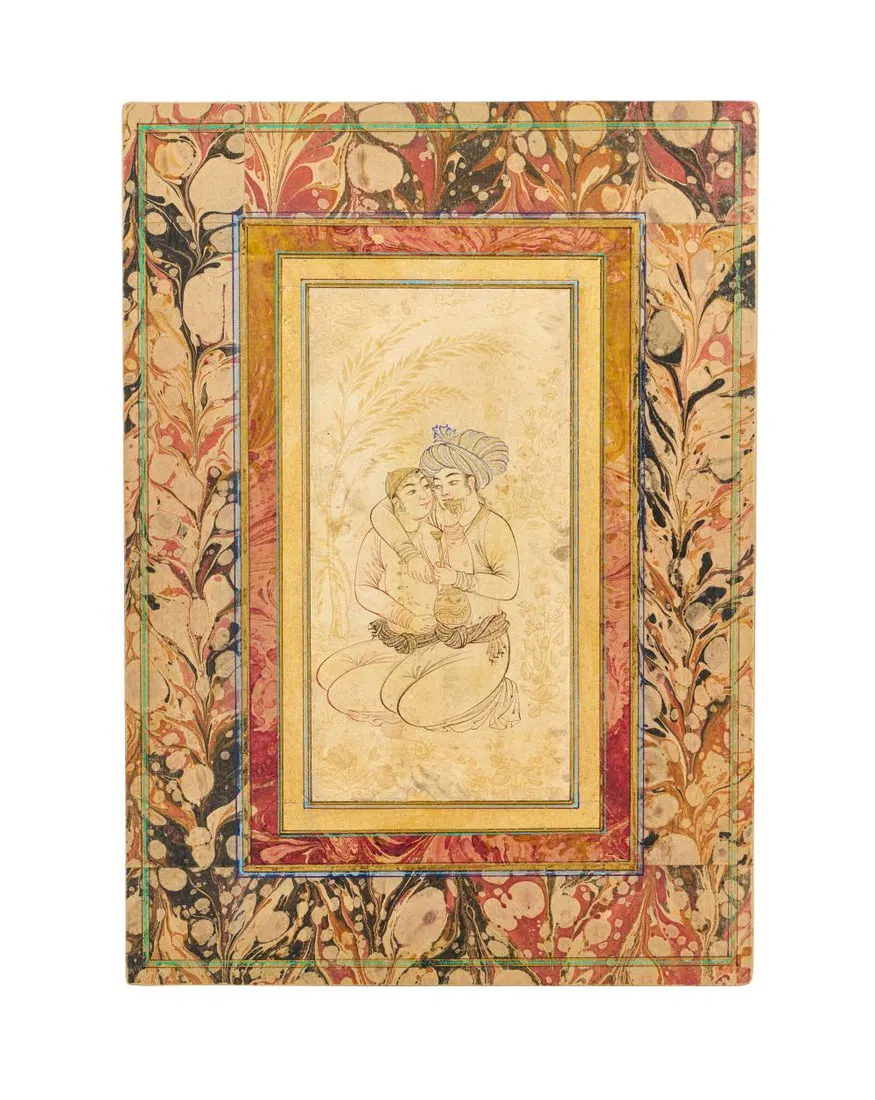 A PORTRAIT OF TWO SEATED LOVERS